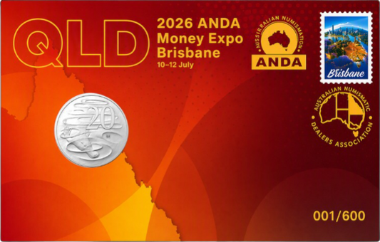 2026 20c ANDA Brisbane State Series 'QLD' Privy Mark PNC