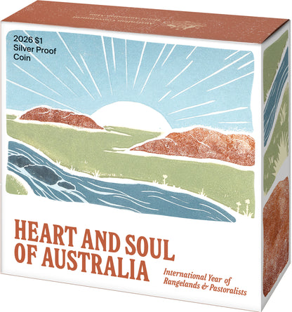 2026 $1 International Year of Rangelands & Pastoralists Heart and Soul of Australia Silver Proof Coin