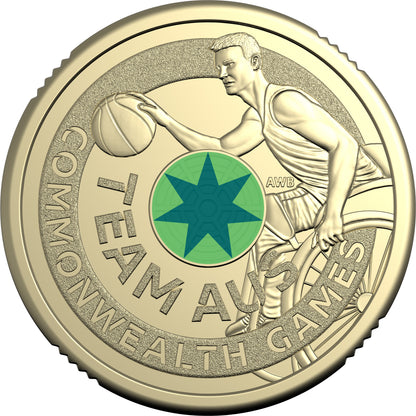 2026 $2 Australian Commonwealth Games Team Coloured Uncirculated 3 Coin Set