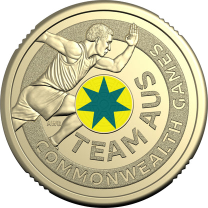 2026 $2 Australian Commonwealth Games Team Coloured Uncirculated 3 Coin Set