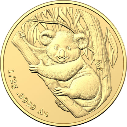 2021 $2 Mini Money Koala 1/2g Gold Uncirculated Coin
