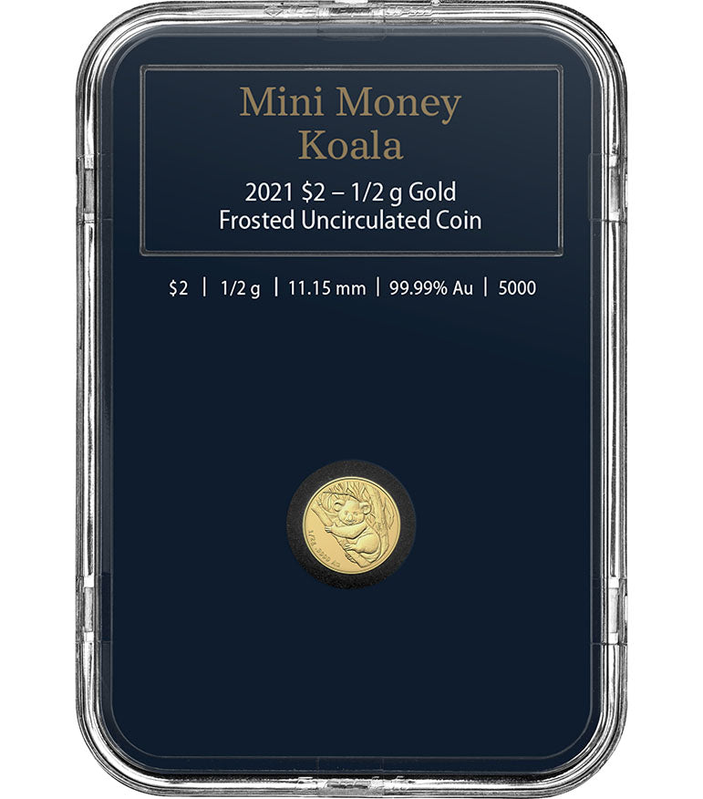 2021 $2 Mini Money Koala 1/2g Gold Uncirculated Coin