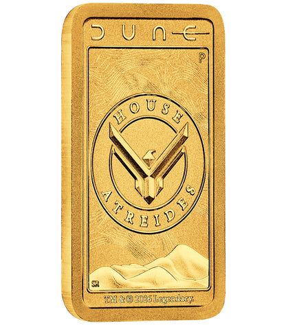 2026 Dune House Atreides 1g Gold Minted Bar