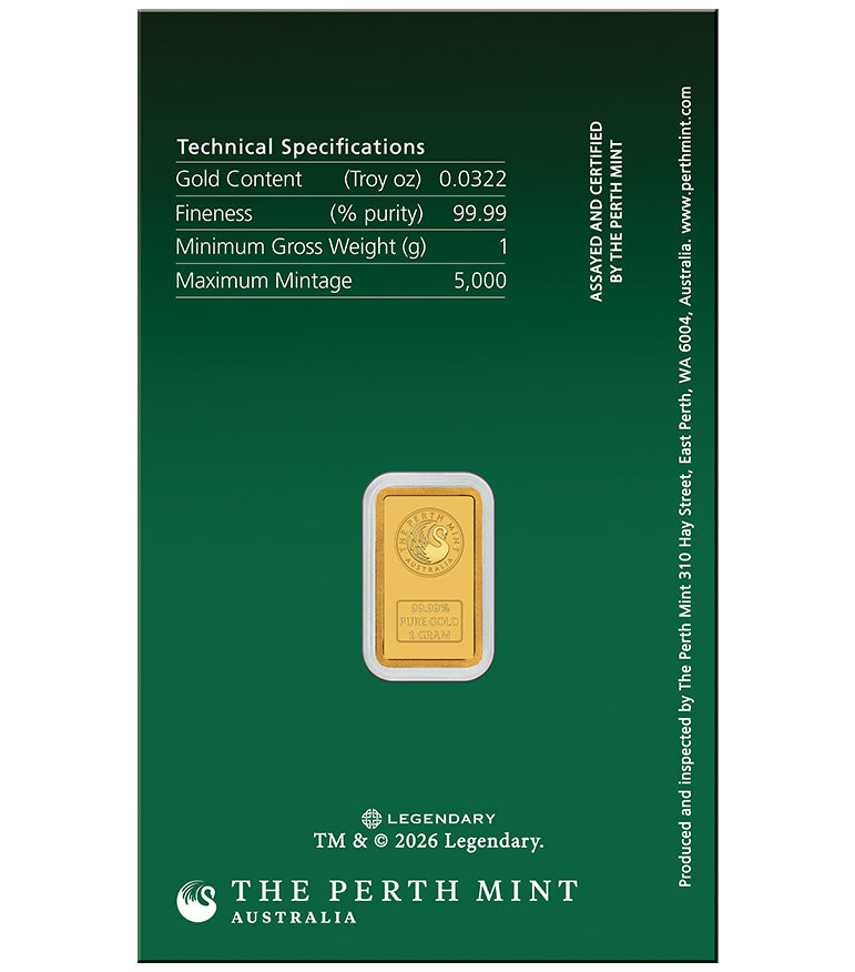 2026 Dune House Atreides 1g Gold Minted Bar