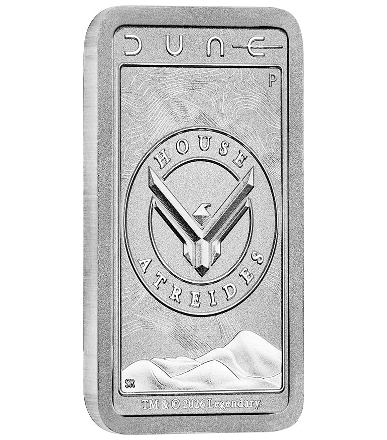 2026 Dune House Atreides 10g Silver Minted Bar