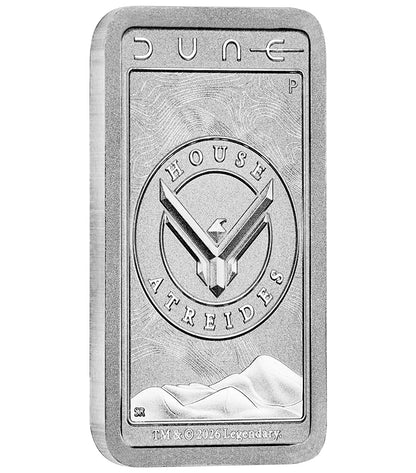 2026 Dune House Atreides 10g Silver Minted Bar