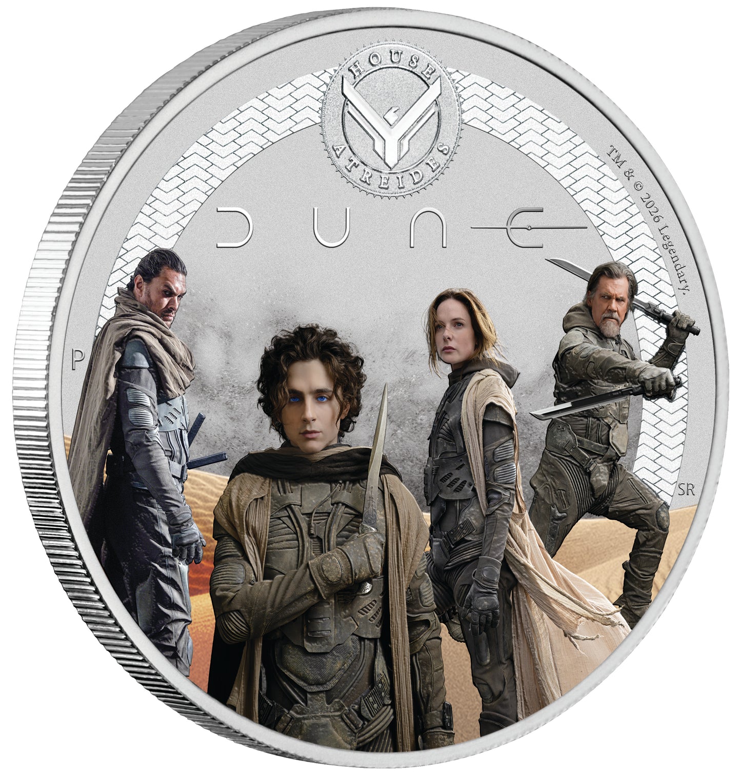 Tuvalu 2026 $1 Dune House Atreides 1/2oz Silver Coloured Coin
