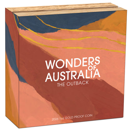 2026 $100 Wonders of Australia The Outback 1oz Gold Proof Coin