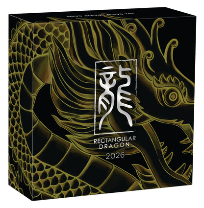 2026 $100 Dragon 1oz Gold Proof Rectangular Coin