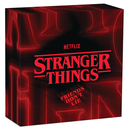 Tuvalu 2026 $1 Stranger Things Friends Don't Lie 1oz Silver Coloured Coin