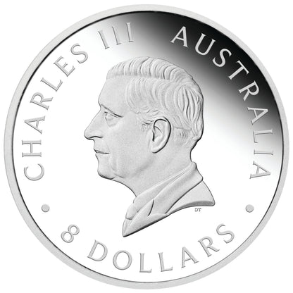 2026 $8 Australian Kookaburra Incused 5oz Silver High Relief Proof Coin
