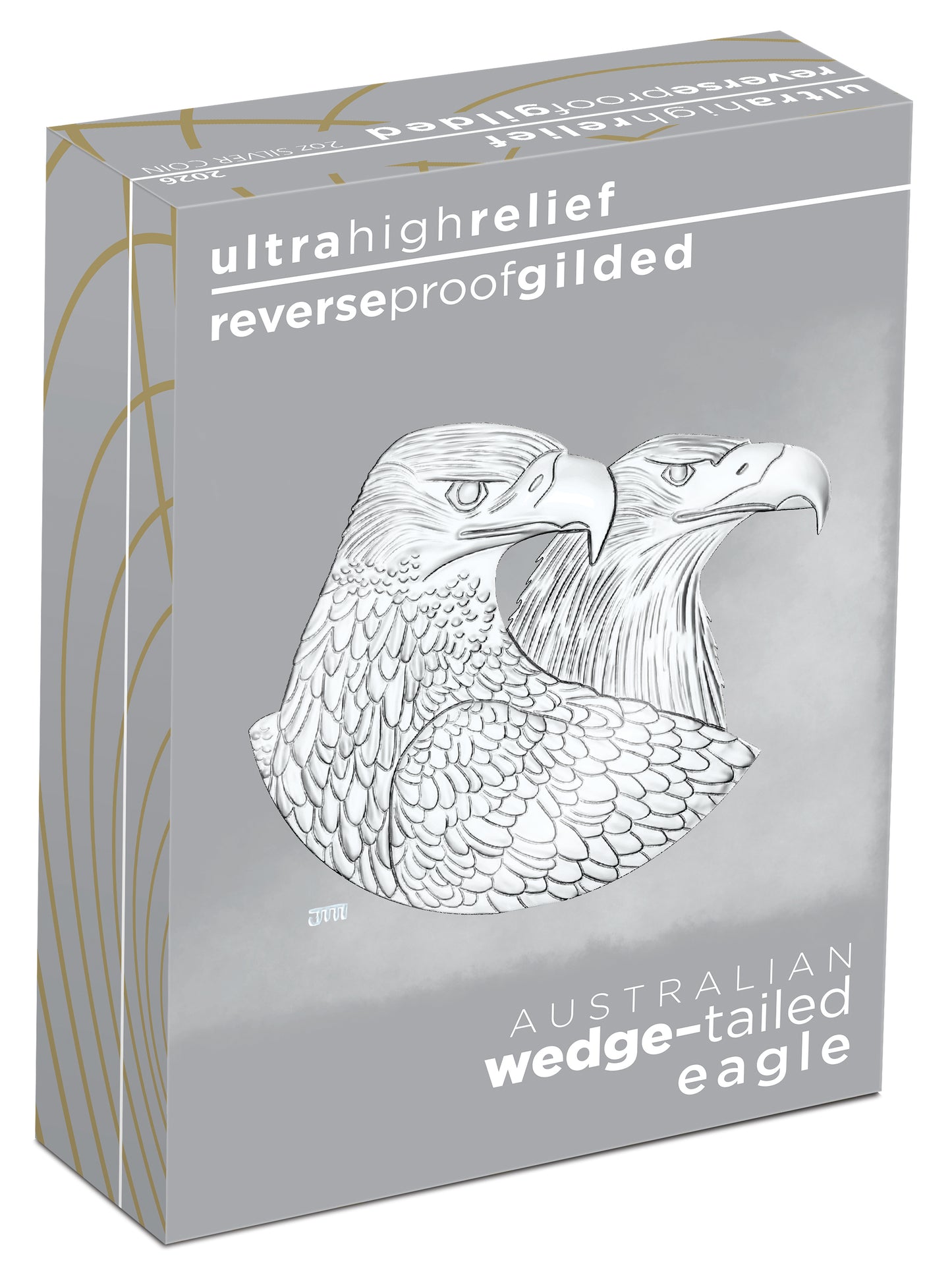 2026 $2 Australian Wedge-Tailed Eagle 2oz Silver High Relief Gilded Proof Coin