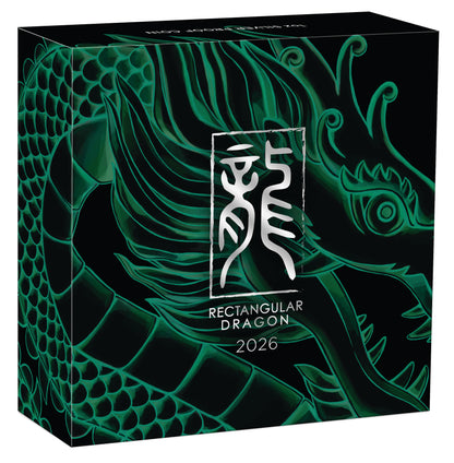 2026 $1 Dragon 1oz Silver Proof Rectangular Coin