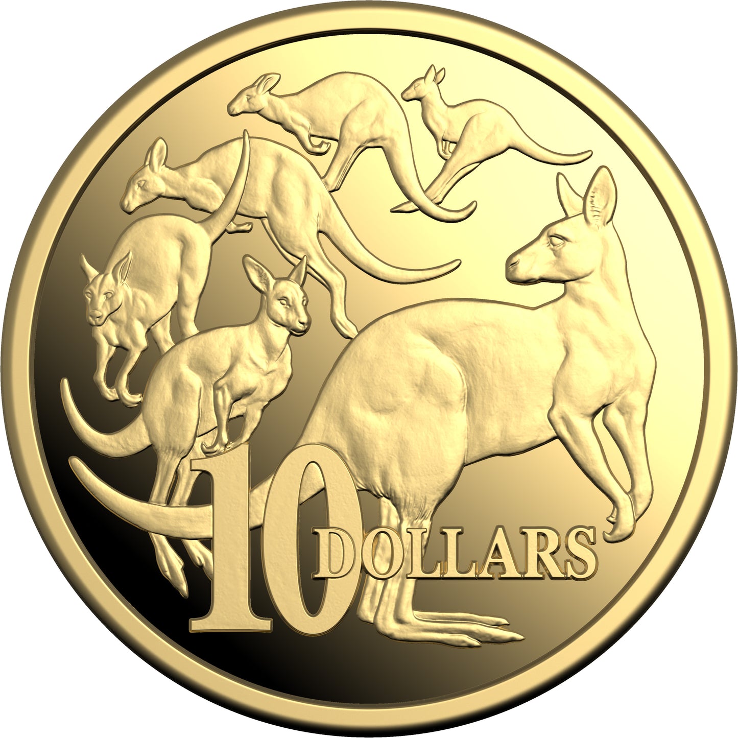 2026 $10 Kangaroo Mob of Six 1/10oz Gold Proof Coin