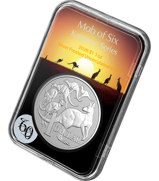 2026 $1 Kangaroo Mob of Six 1oz Silver Uncirculated Coin