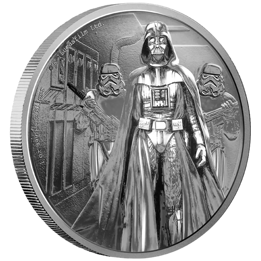 Niue 2016 $2 Star Wars Darth Vader 1oz Silver Proof Coin