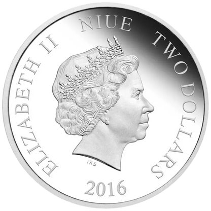 Niue 2016 $2 Star Wars Han Solo 1oz Silver Proof Coin