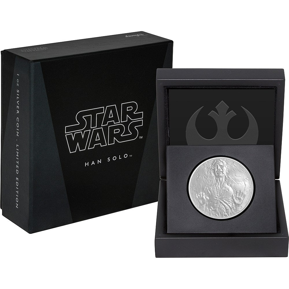 Niue 2016 $2 Star Wars Han Solo 1oz Silver Proof Coin