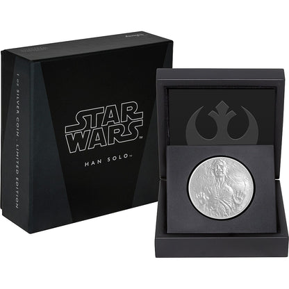 Niue 2016 $2 Star Wars Han Solo 1oz Silver Proof Coin