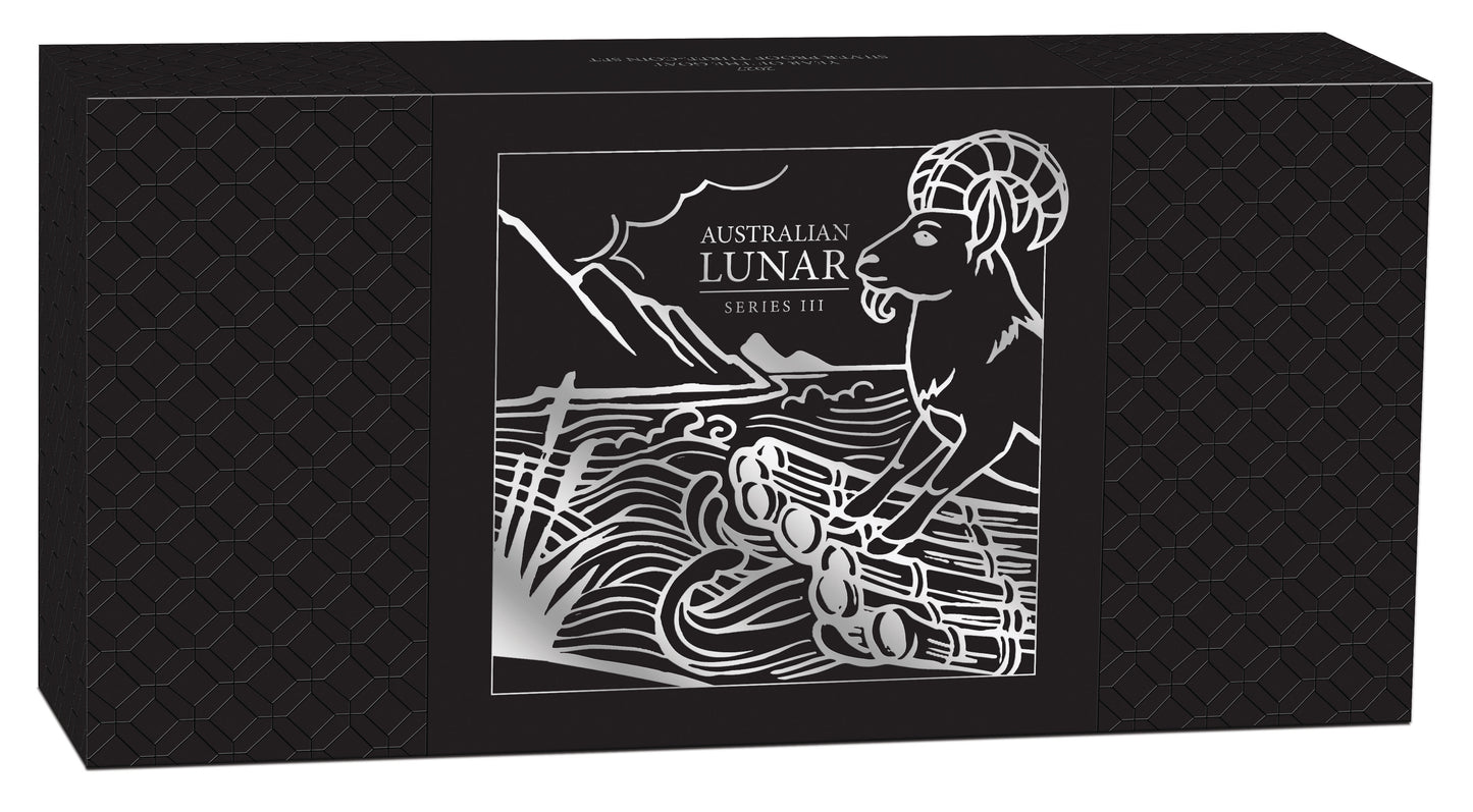 2027 Lunar Year of The Goat Silver Proof 3 Coin Set