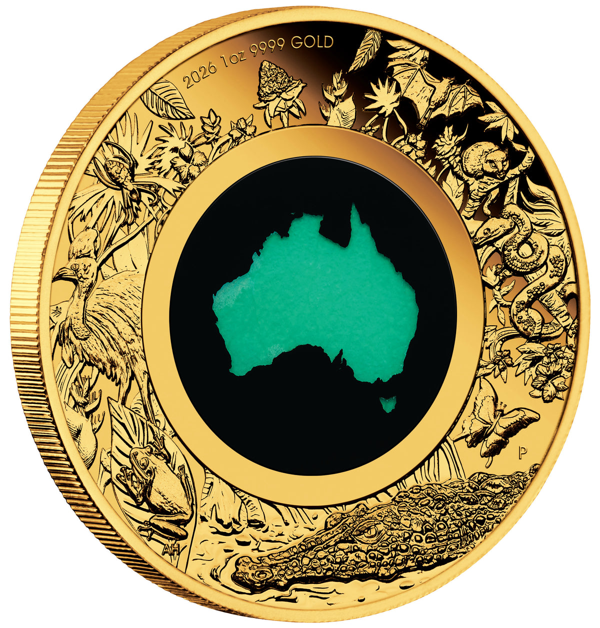 2026 $100 Great Southern Land Chrysoprase 1oz Gold Proof Coin