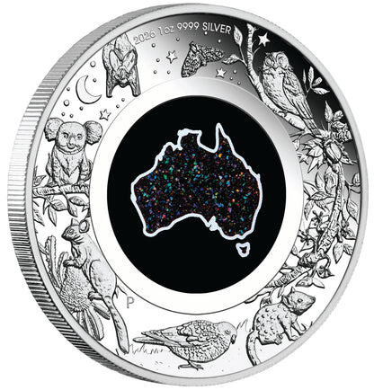 2026 $1 Great Southern Land Matrix Opal 1oz Silver Proof Coin
