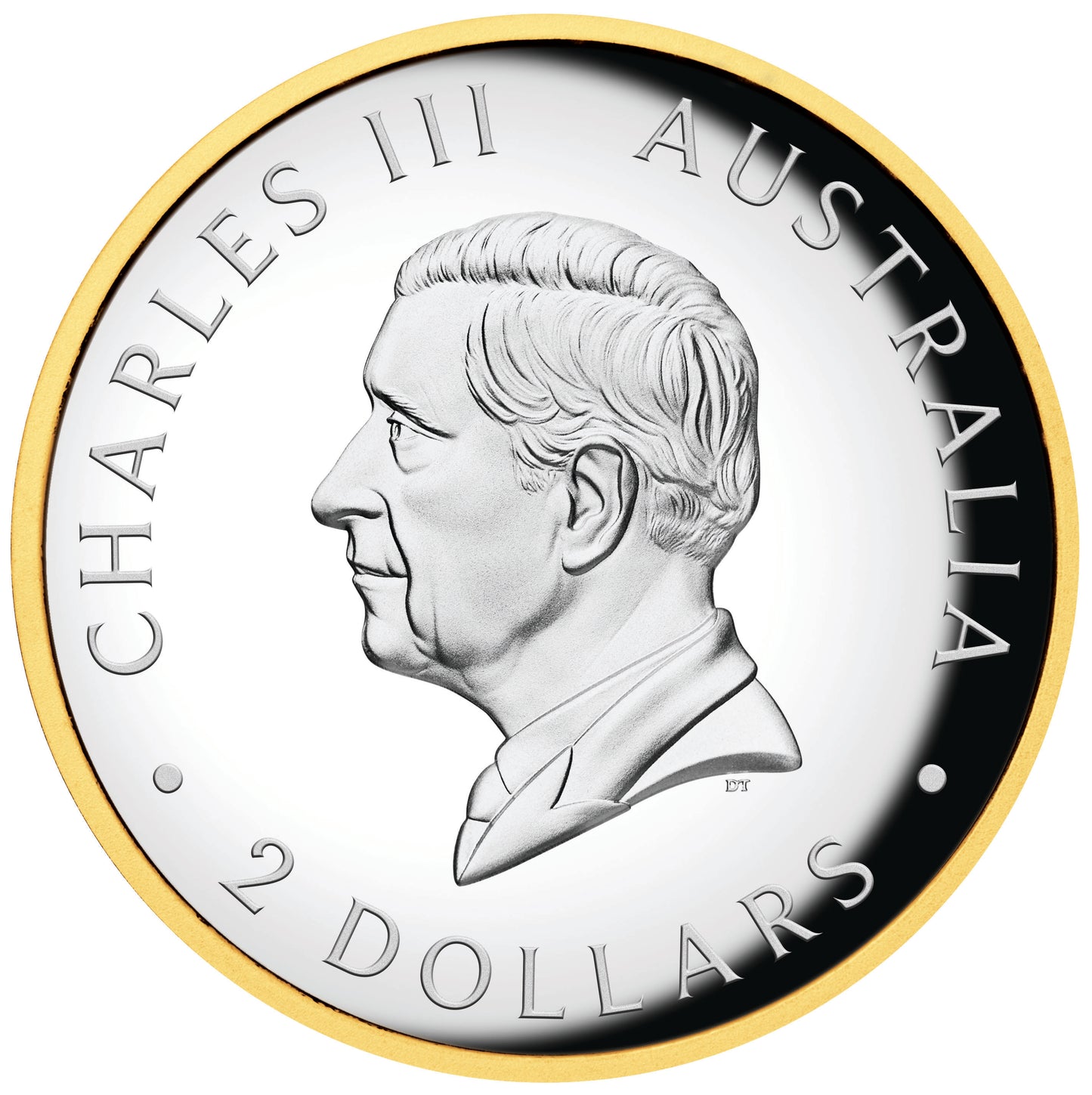 2026 $2 Australian Kookaburra Selectively Gold Plated 2oz Silver High Relief Proof Coin