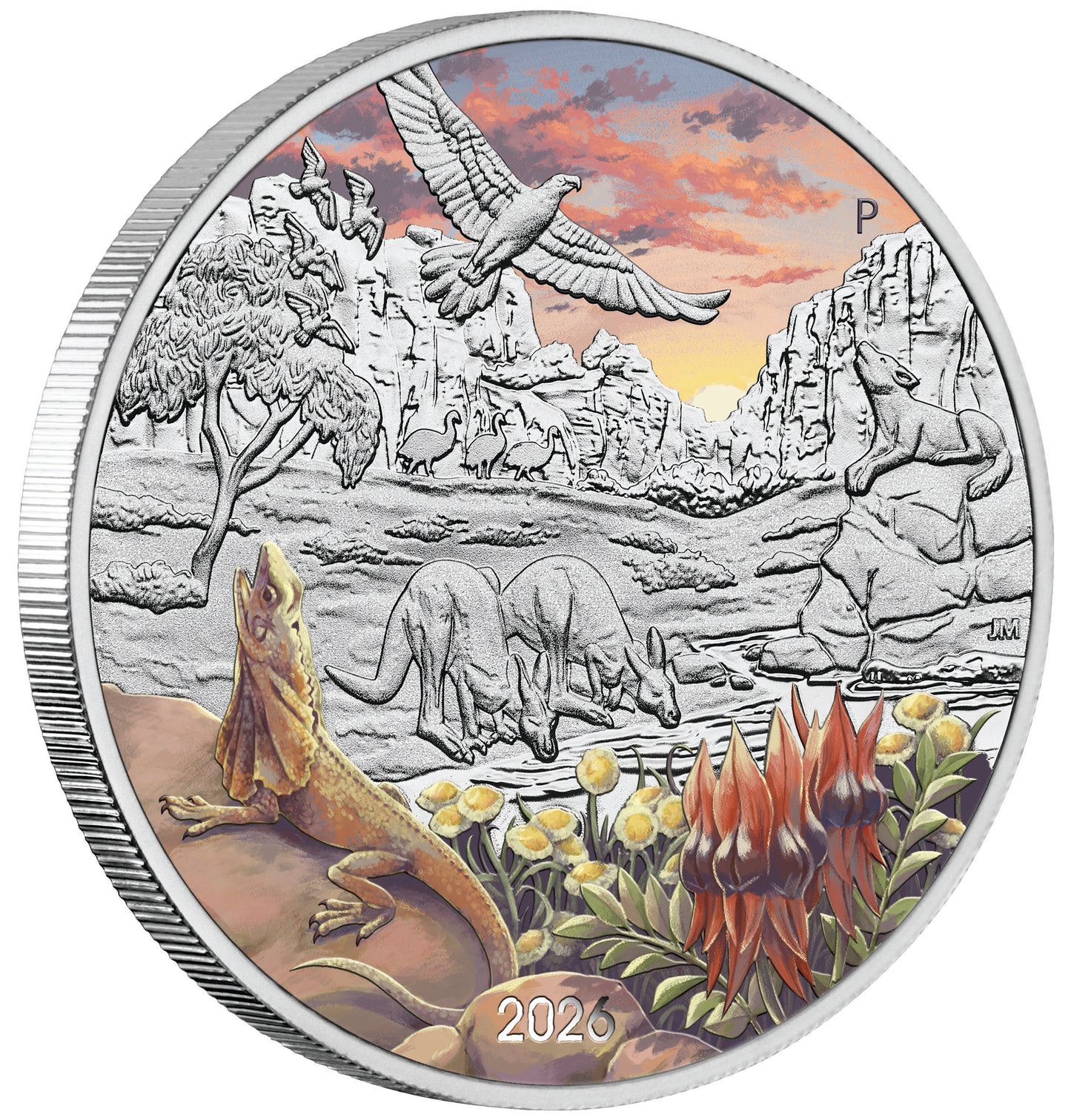 2026 $1 Wonders of Australia The Outback 1oz Silver Coloured Coin