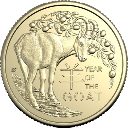 2027 $1 Year of The Goat Uncirculated 2 Coin Set