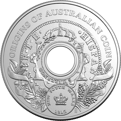 2026 $1 Origins of Australian Coin Holey Dollar Uncirculated Coin