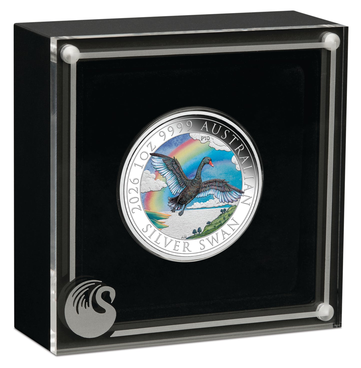 2026 $1 ANDA Perth Australian Swan 1oz Silver Coloured Coin