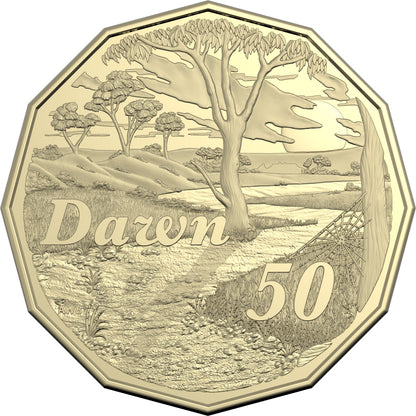 2025 50c Treasured Australian Stories Dorothea Mackellar Dawn PNC