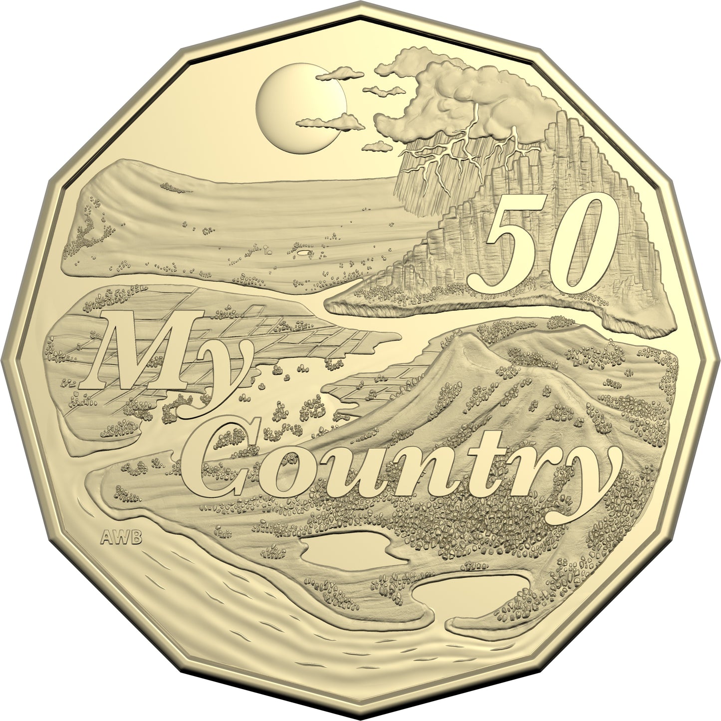 2025 50c Treasured Australian Stories Dorothea Mackellar My Country PNC