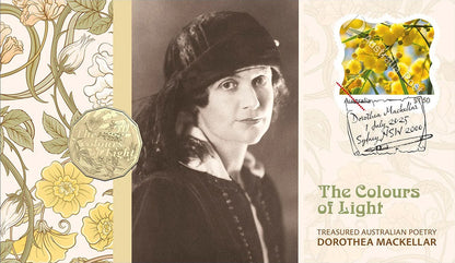 2025 50c Treasured Australian Stories Dorothea Mackellar The Colours of Light PNC