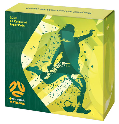 2026 $2 CommBank Matilda's Coloured Proof Coin