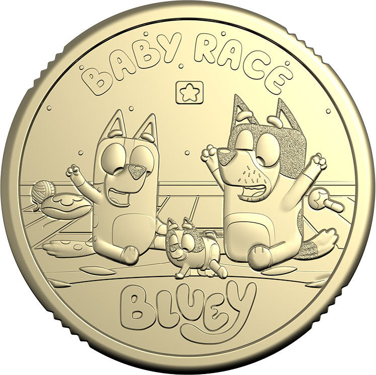 2026 $2 Bluey Baby Race Star Privy Mark Uncirculated Coin