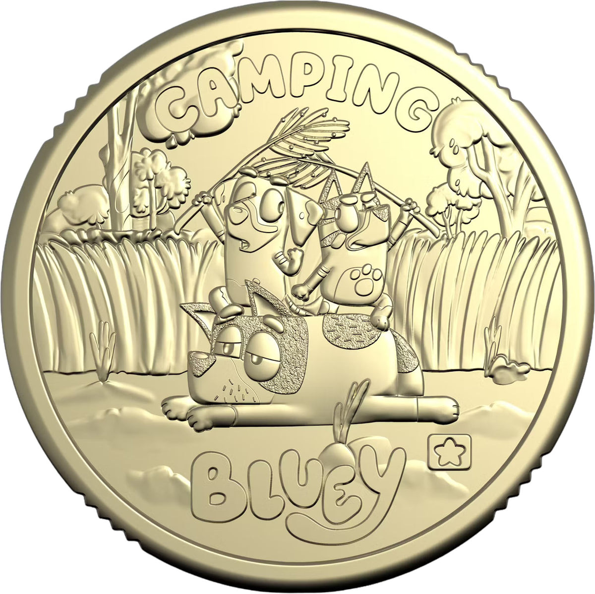 2026 $2 Bluey Camping Star Privy Mark Uncirculated Coin