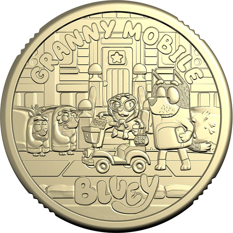 2026 $2 Bluey Granny Mobile Star Privy Mark Uncirculated Coin