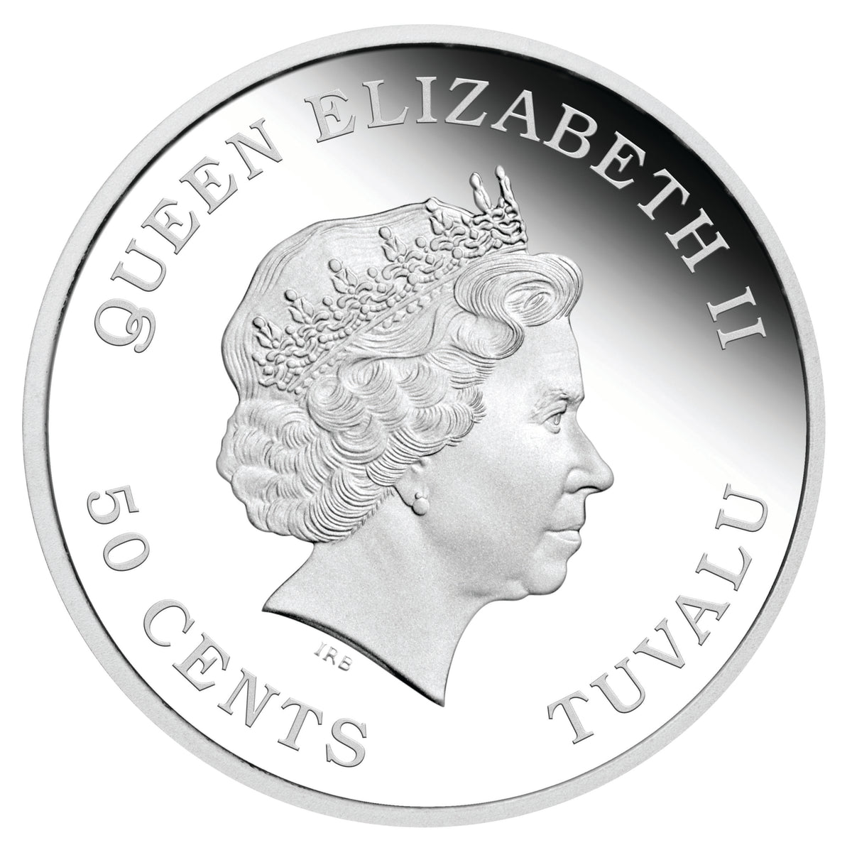 Tuvalu 2015 50c Lunar Baby Year of The Goat 1/2oz Silver Coloured Proof Coin