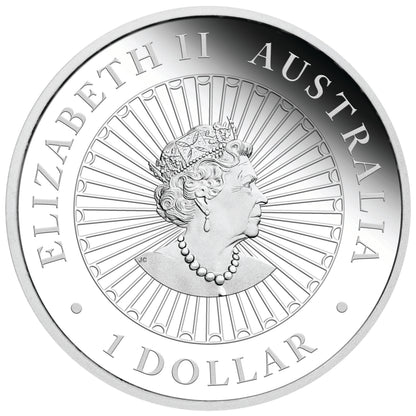 2022 $1 Australian Opal Lunar Year of The Tiger 1oz Silver Proof Coin