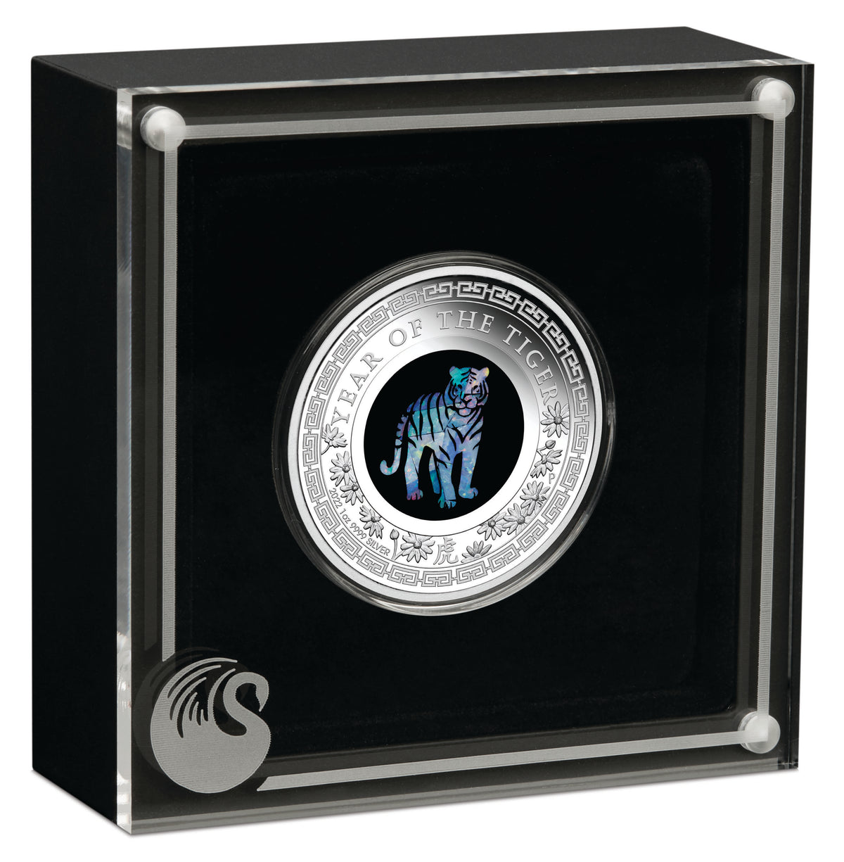 2022 $1 Australian Opal Lunar Year of The Tiger 1oz Silver Proof Coin