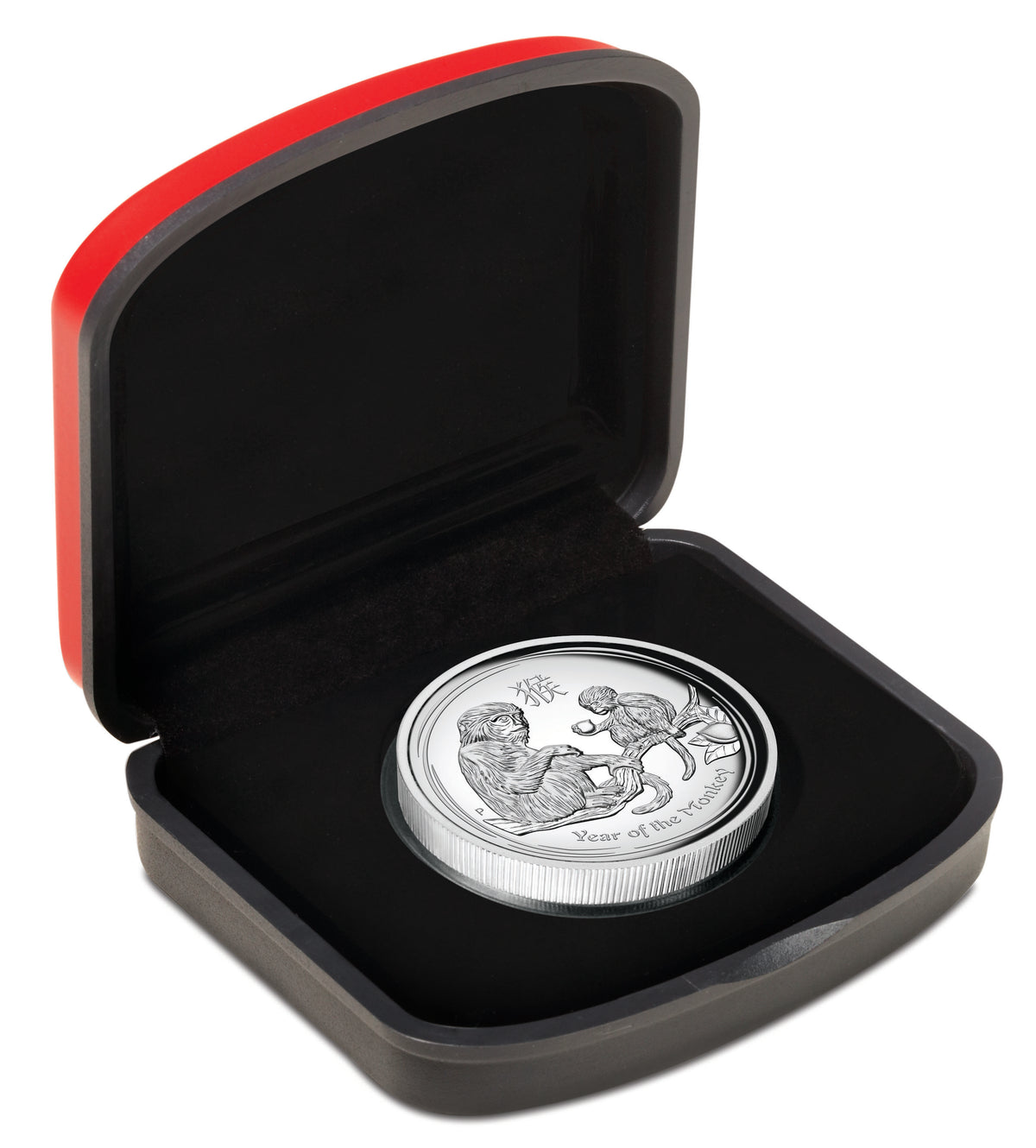 2016 $1 Lunar Year of The Monkey 1oz Silver High Relief Proof Coin