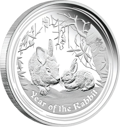 2011 $1 Lunar Year of The Rabbit 1oz Silver Proof Coin
