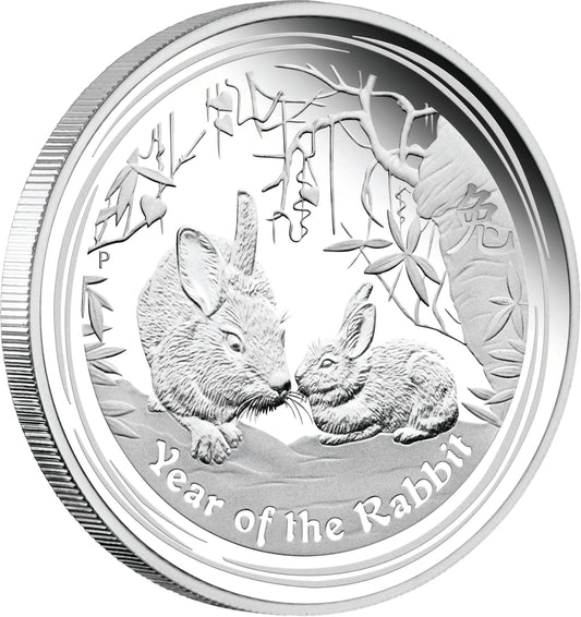 2011 $1 Lunar Year of The Rabbit 1oz Silver Proof Coin