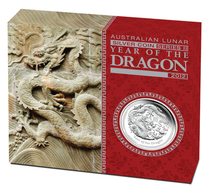 2012 $1 Lunar Year of The Dragon 1oz Silver Proof Coin