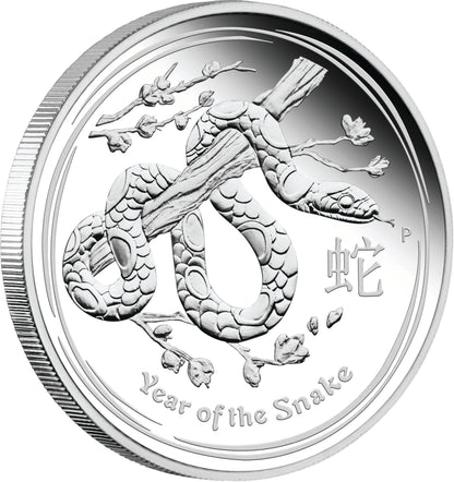 2013 $1 Lunar Year of The Snake 1oz Silver Proof Coin