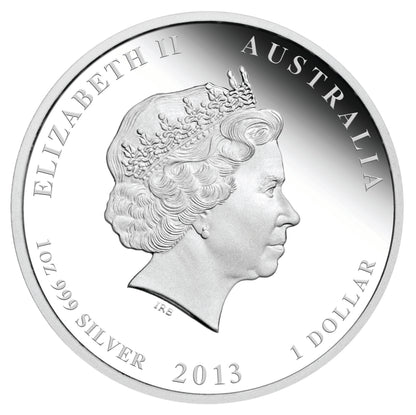 2013 $1 Lunar Year of The Snake 1oz Silver Proof Coin