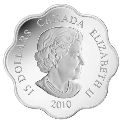 Canada 2010 $15 Lunar Lotus Year of The Tiger Silver Proof Coin
