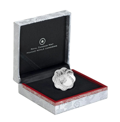 Canada 2010 $15 Lunar Lotus Year of The Tiger Silver Proof Coin