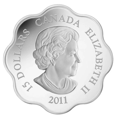 Canada 2011 $15 Lunar Lotus Year of The Rabbit Silver Proof Coin